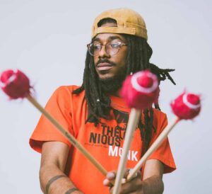 Portrait of vibraphone musician Joel Ross